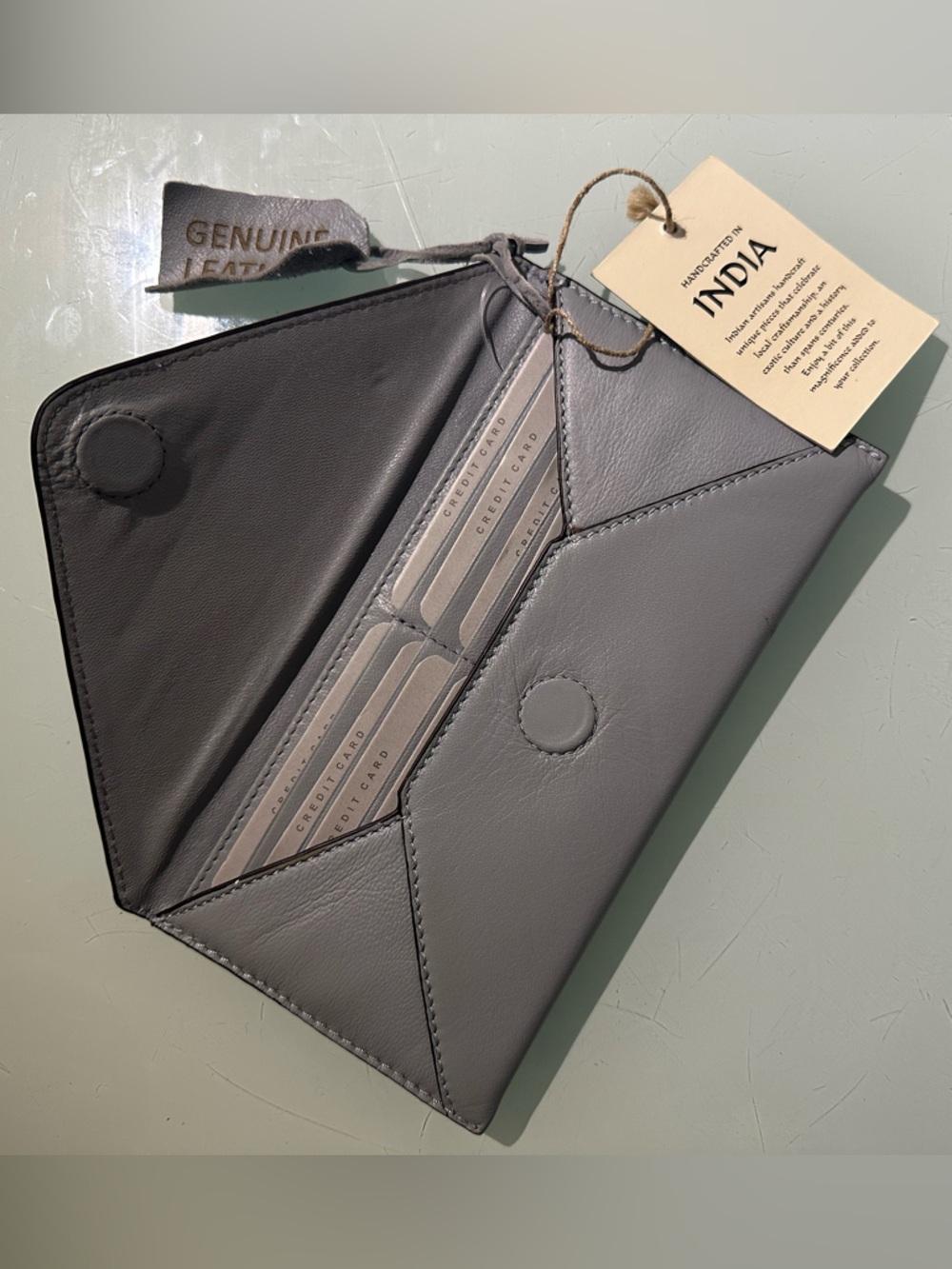 Wallet Genuine Leather, Envelope Style